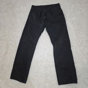 Levi's 505™ Men’s Regular Fit Straight Leg Black Jeans 33x32 Vintage